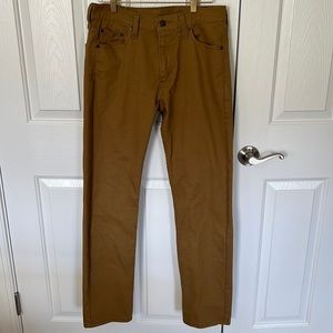 Levi mens Jean mustard color waist 30 length 32